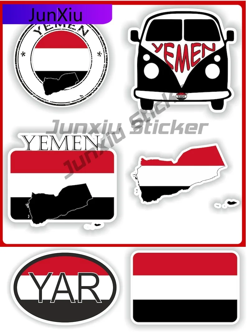 

Yemen Flag Vinyl Decals A Set Of Six Pieces Stickers Personalized Car Stickers For Phone Waterproof Decals Sticker Motorcycle