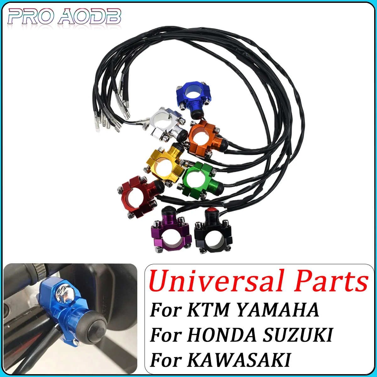 

Universal CNC Start Kill Switch Engine ON OFF Button For KTM HONDA YAMAHA YZF WRF EXC XCF CRF 230F 125-530 Motorcycle Dirt Bike