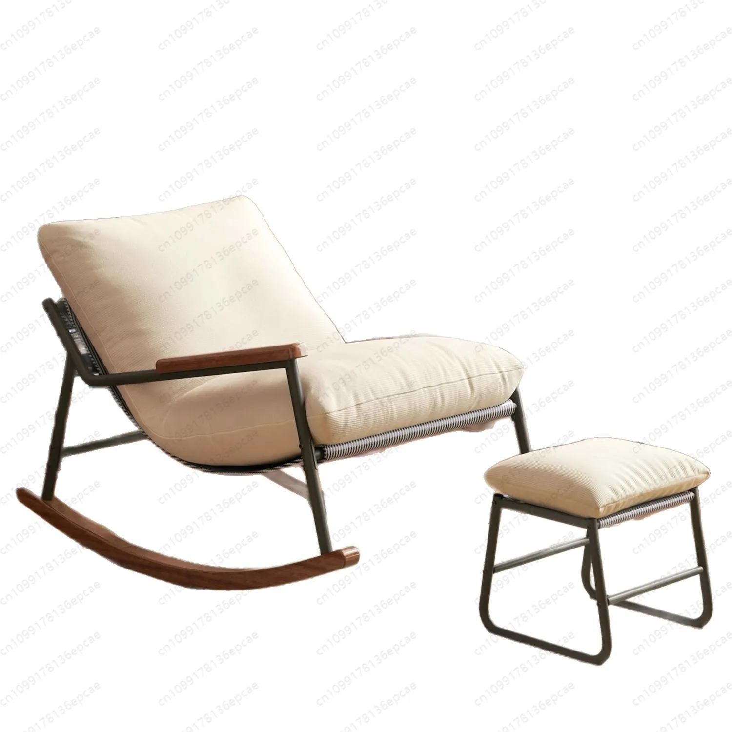 

Rocking Chair retro style living room single sofa adult reclining chair lazy sofa balcony leisure rocking cHair happy chaiR