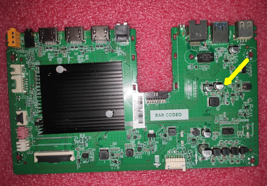 

1RT851D1 TT51MA2 201-MT51MA2N-02 LED TV Motherboard tested Physical photo