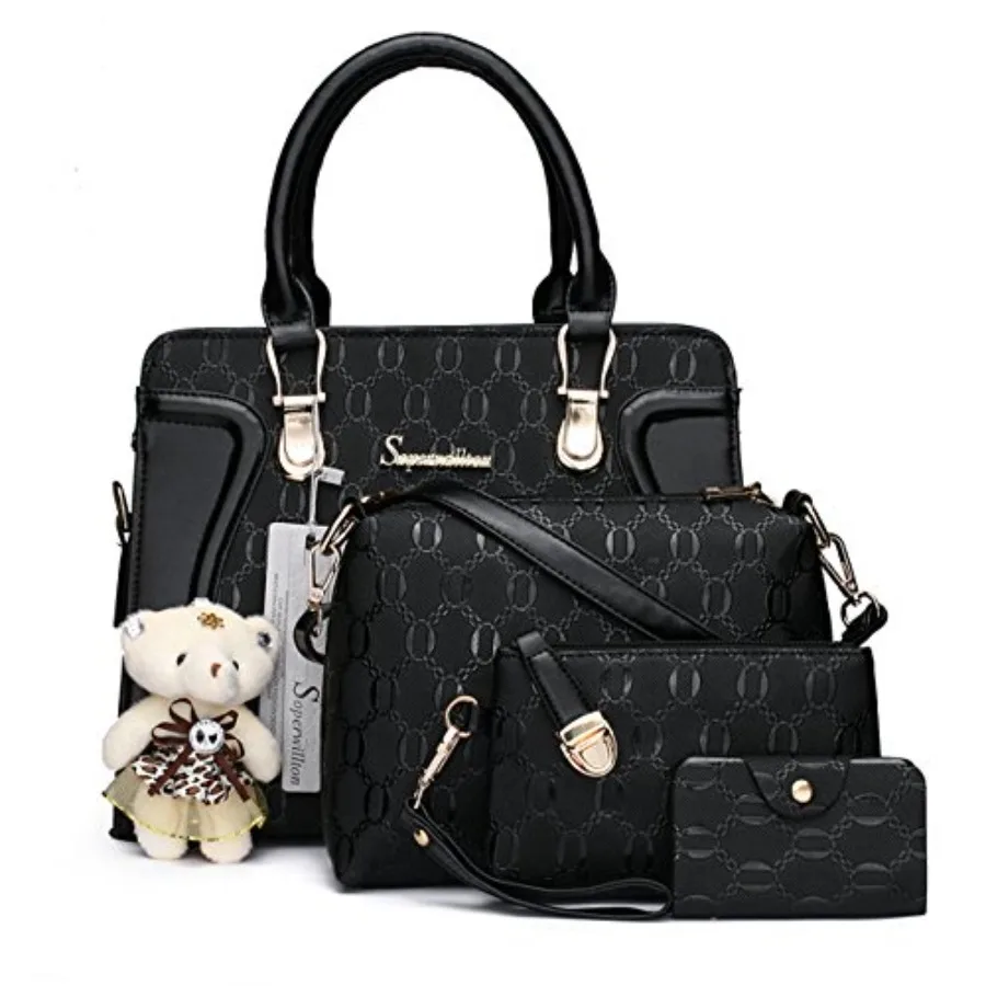 

Women's Fashion Handbags Tote Bags Shoulder Bag Top Handle Satchel Purse Set 4pcs