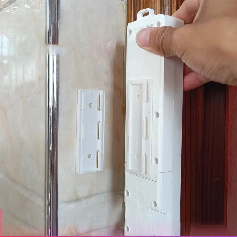 1/2/10pcs White Self Adhesive Power Strip Holder Desk Cable 