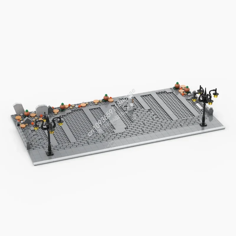 616pcs Modular Display Base for Set 21351 The Nightmare Before Moc Building Blocks Architecture Model Toys Christmas gift