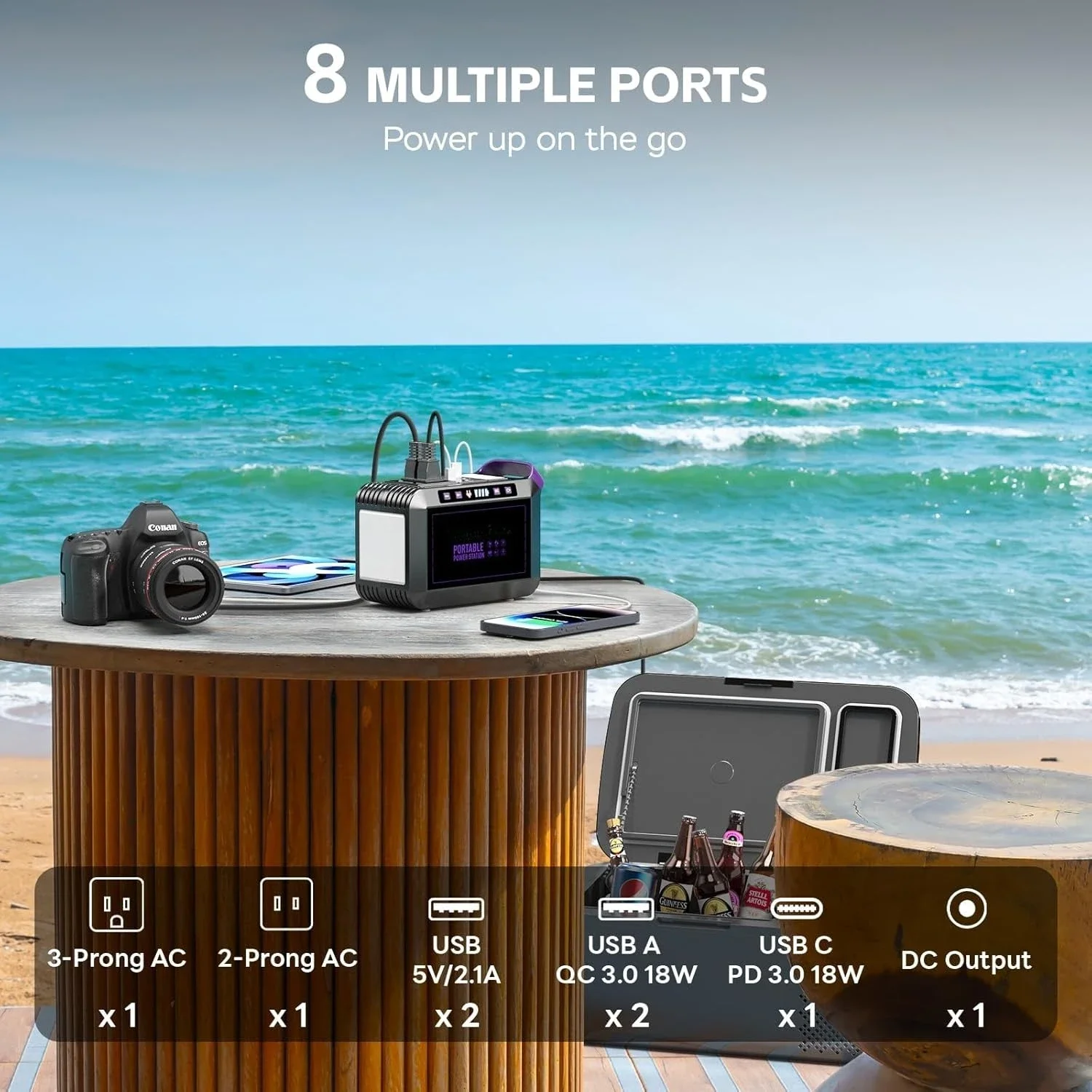 

Hot sale!172Wh Solar Generator with 40W Solar Panel, Portable Solar Power Station 200W