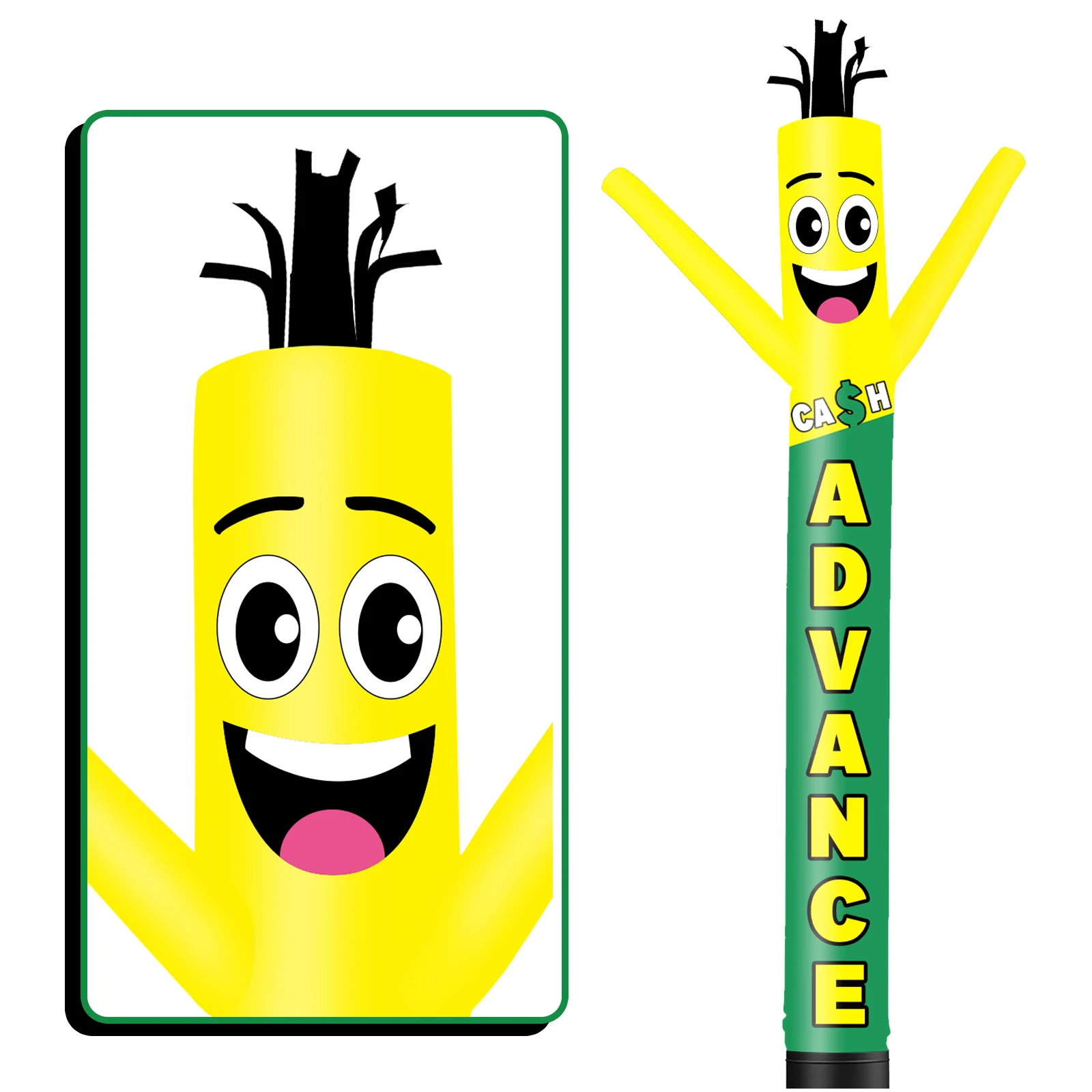 6/10/15/20FT Tall Inflatable Advance Dancing Guy for Outdoor Decoration Advertising(Blower Not Included)