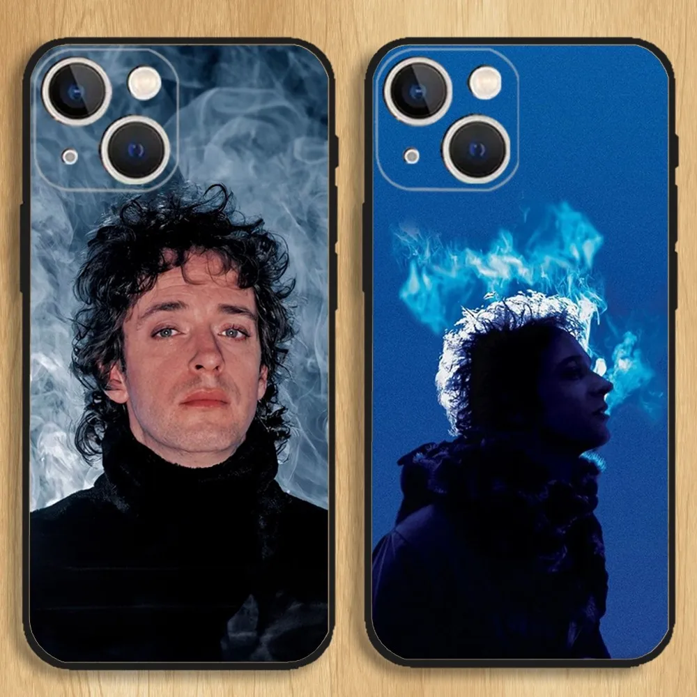 Soda Stereo Band Phone Case For iPhone15,14,13,12,11,Pro,Max,Plus,Mini,X,XS,XR,8,7,6,S,Plus,SE Soft Black Case