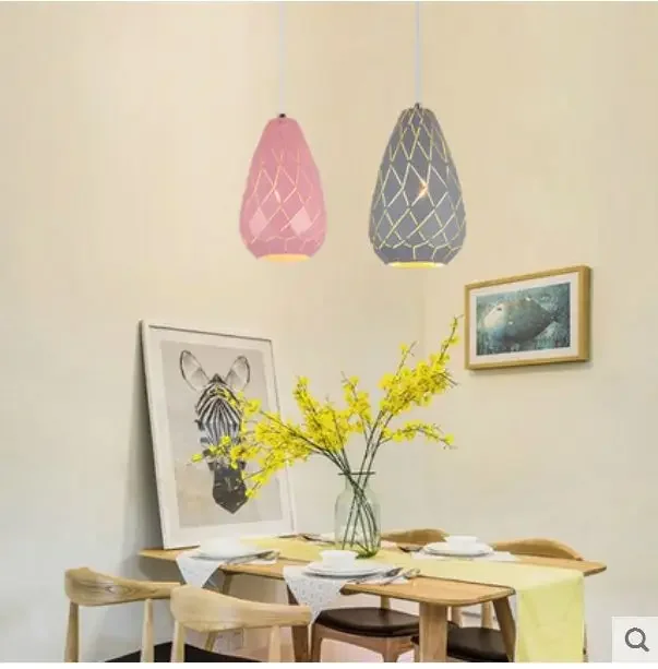 

Nordic restaurant chandelier table lamp creative personality dining room lamp modern minimalist wrought iron bar chandelier