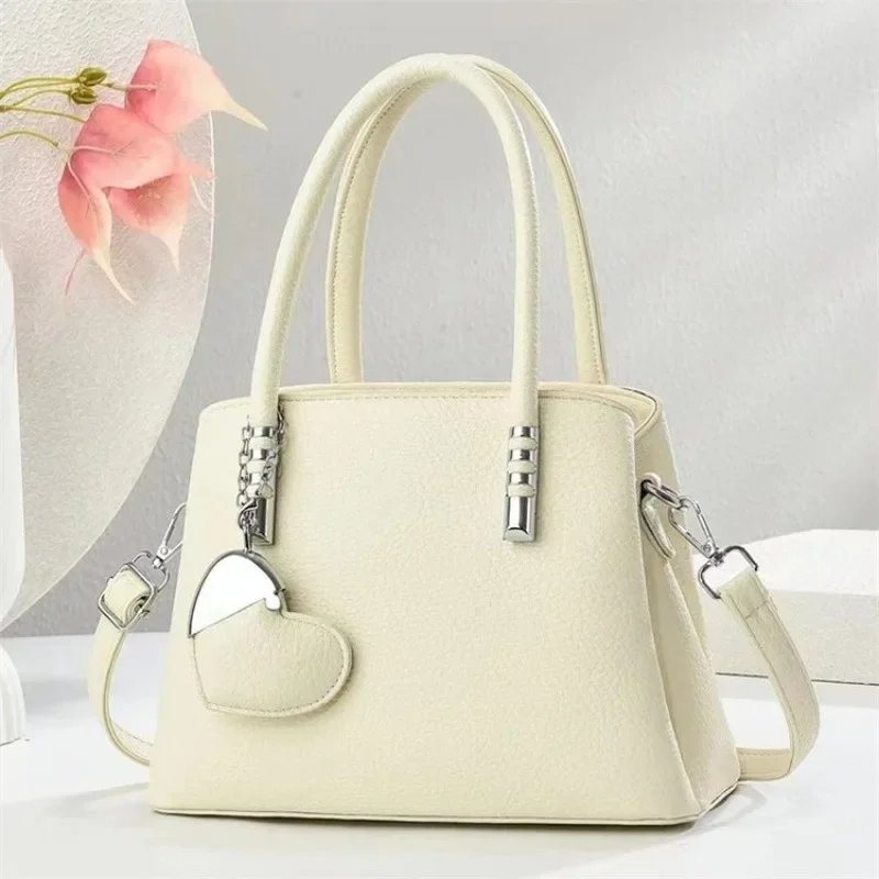 

High Crossbody Diaper Bag For Women Leather Tote Luxury Vintage Minimalist Designer Large Capacity Stylish Premium Bag