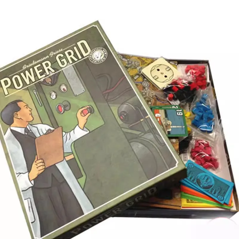 Power Grid Board Game with English Version 2-6 Players Family/Party Funny Table Game Friends Entertainment Strategy Game