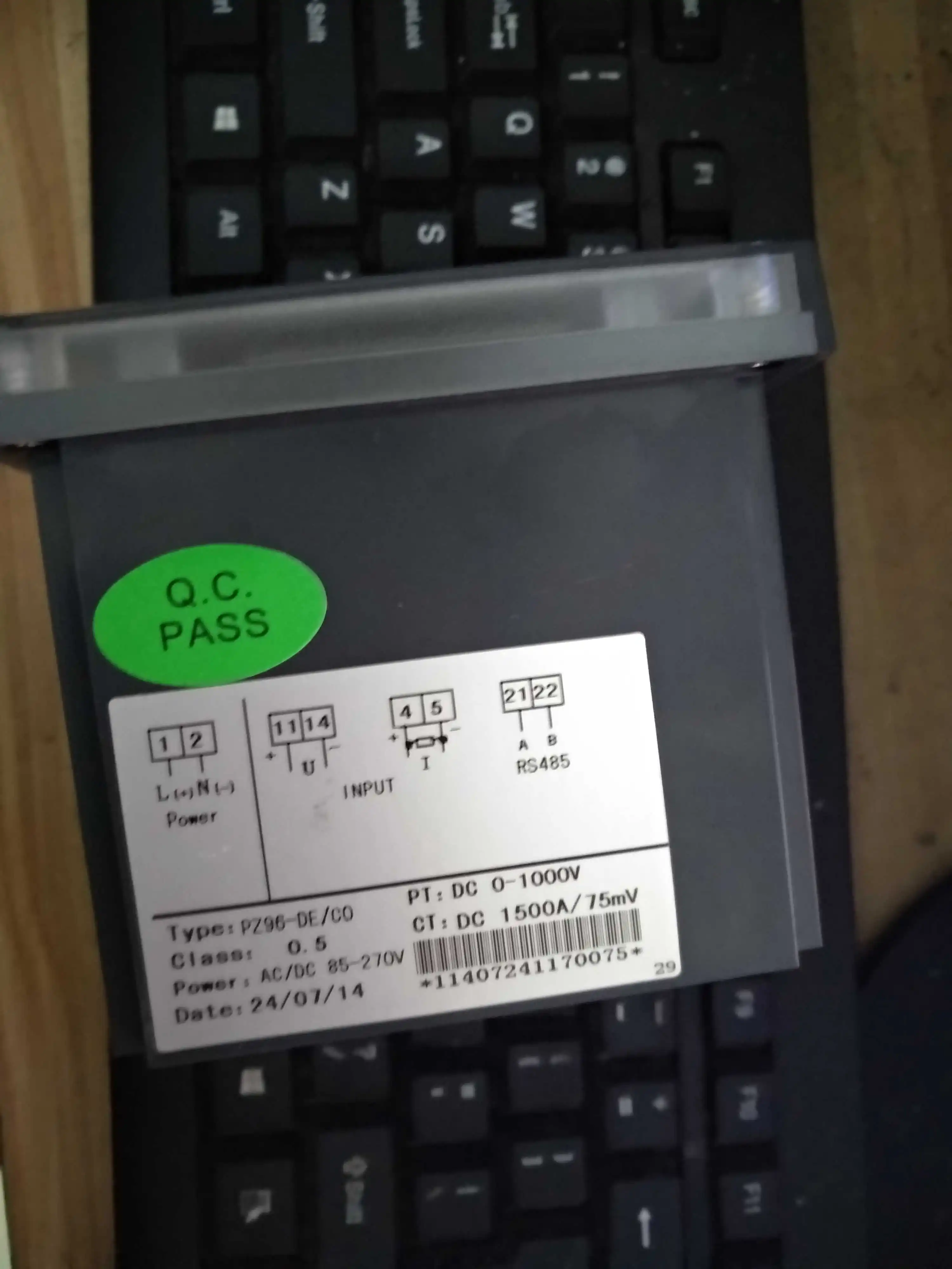 PZ96-DECO DC Voltage Combination Meter with Communication PZ96-DE/CO Ankerui DC Energy Meter