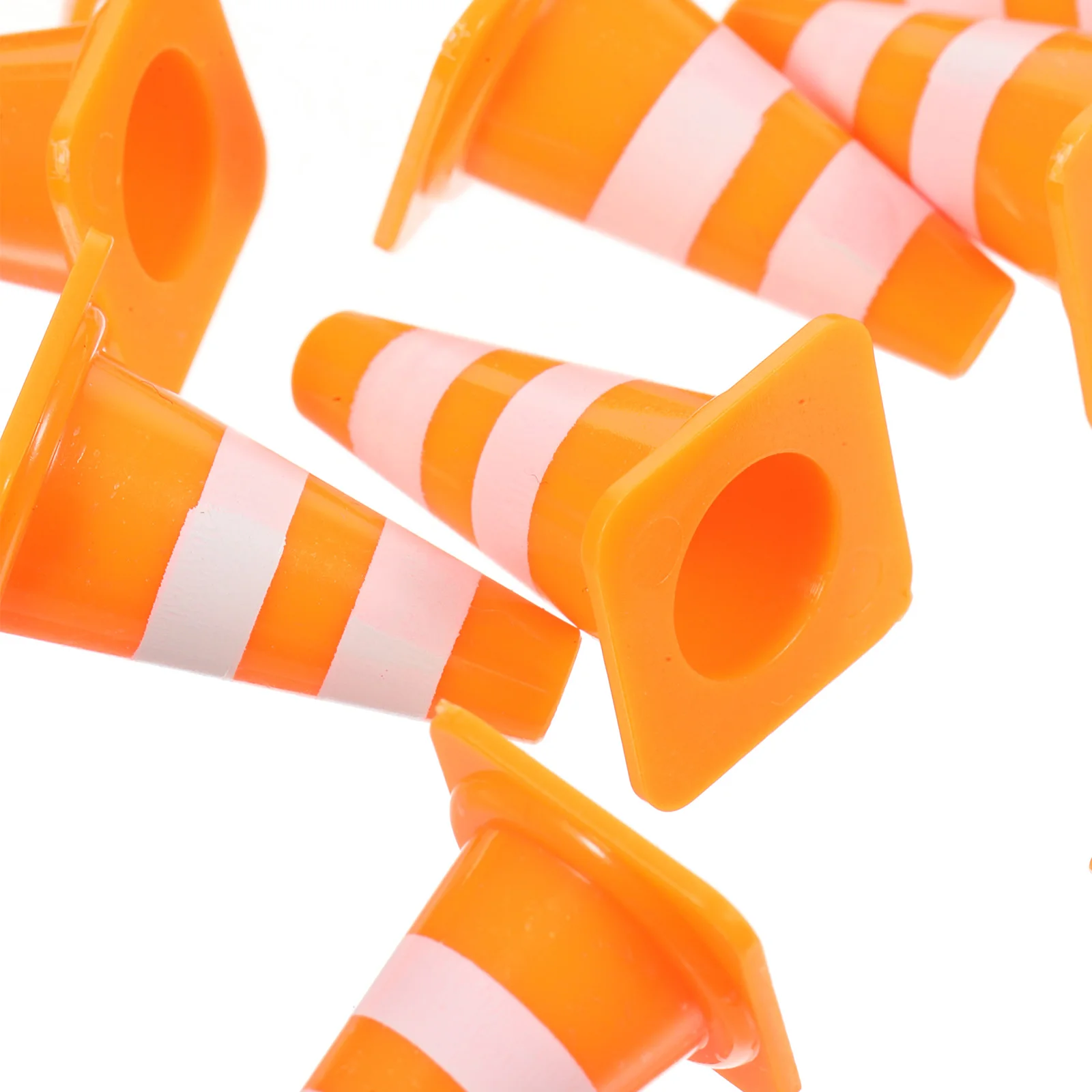 

30pcs Traffic Cognitive Toys Miniature Road Signs Cones Kids Educational Toy Simulation Barricade Non Remote Control Model