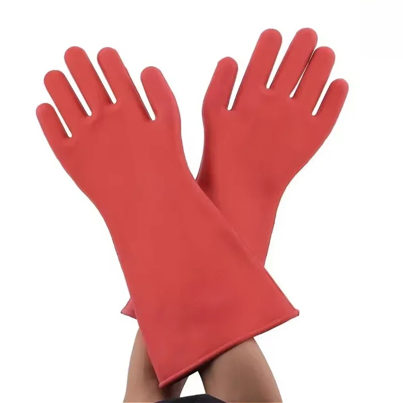 

12KV High Voltage Electrical Insulating Gloves Anti-electricity Protect Professional Rubber Electrician Safety Gloves Work Tools