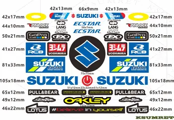Vinylové samolepky na motocykl Suzuki, logy, emblémů na nádrži 12 nejlepší prodej Kryt nádrže Suzuki Gixxer SF - №2