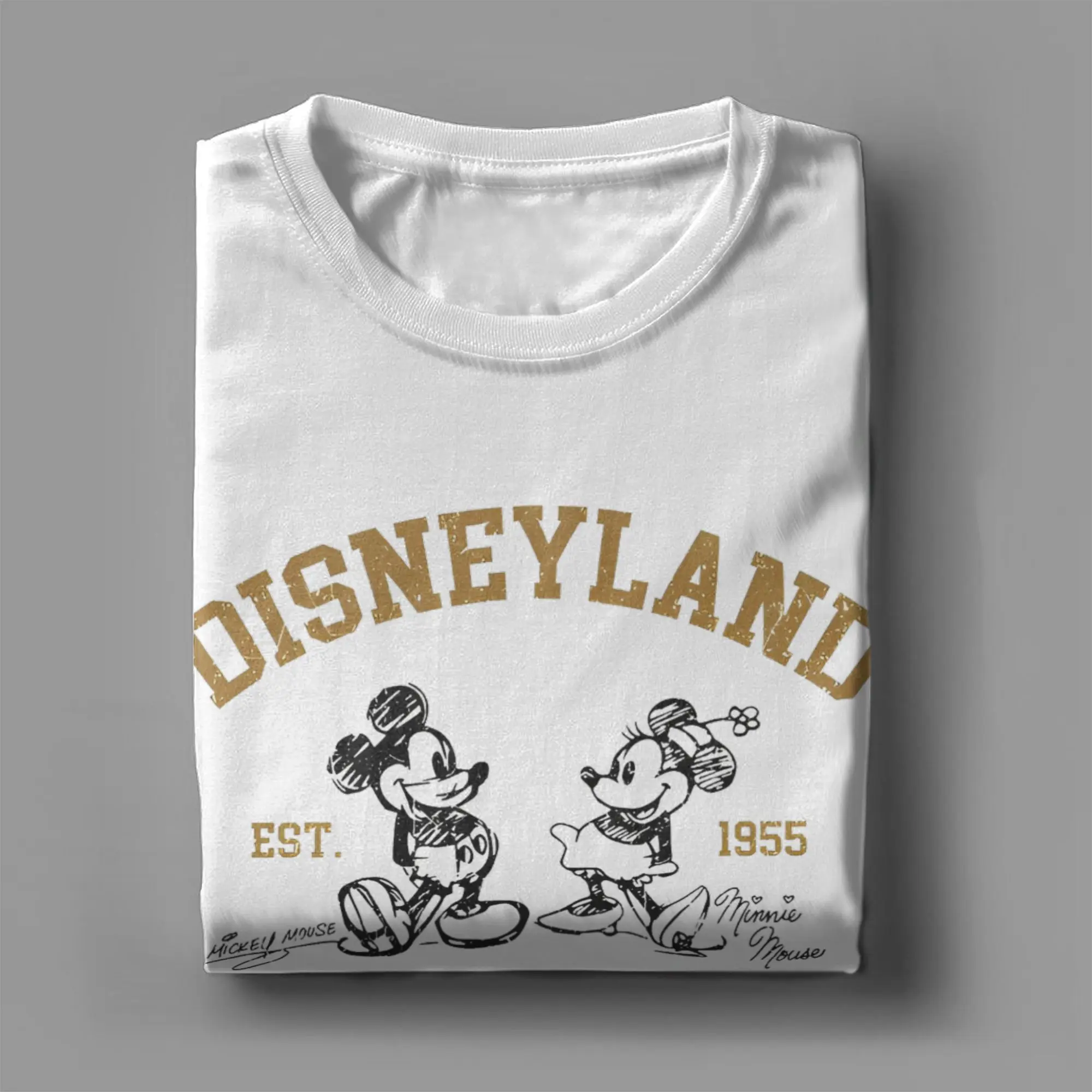 New Arrival disney mickey and minnie mouse  T Shirt For Unisex  Cotton T-shirts Short Sleeve Tops