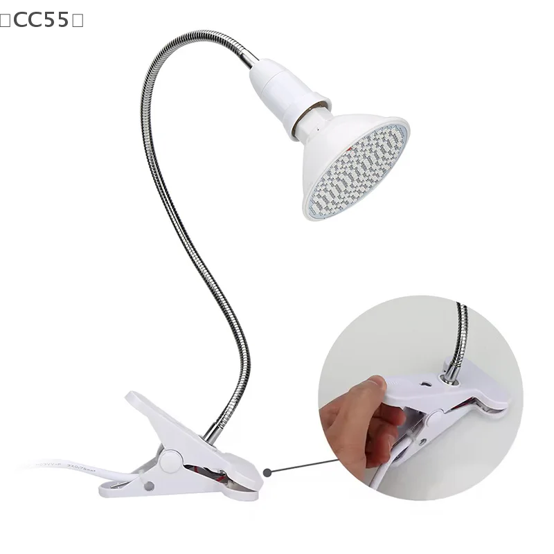 maveraCC55 bombilla de terapia de luz roja con Clip de lámpara LED 660nm rojo y 850nm dispositivo de terapia combinada por infrarrojos cercanos para el cuidado de la piel alivio del dolor