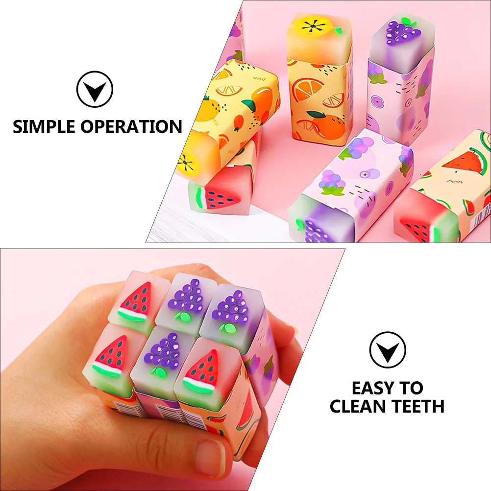 18Pcs Fruit Style Erasers Flower Design Pencil Erasers for School Office Student Gift Stationery School Eraser