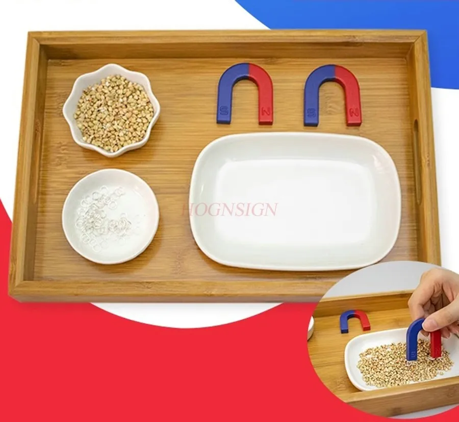 

1set Scientific exploration of teaching aids, hand eye coordination, magnets, kindergarten early education area, puzzle toys