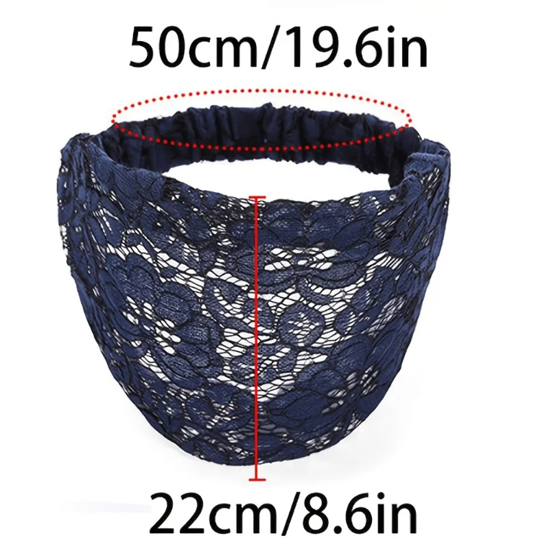 Boho Head Wraps African Turban Yoga Sweatbands Elastic Head Scarfs Stretch Cloth Hair Bands for Women and Girls view 3