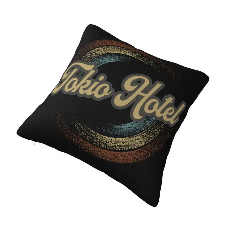 Custom Luxury Tokio Hotel Circular Fade Cushion Covers 40x40cm Polyester Pillow Case for Sofa Car Square Pillowcase