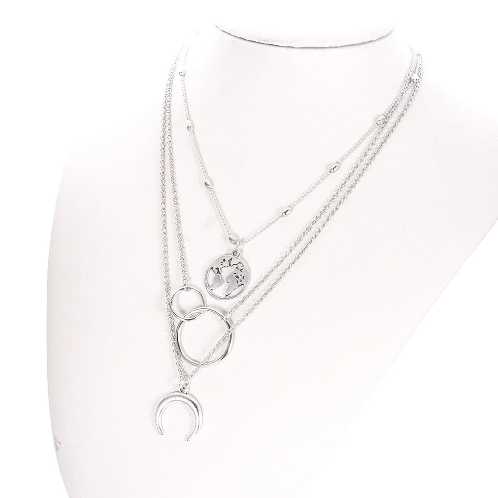 Böhmische Mode Muschel-Halsketten & Anhänger für Vintage Mehrschichtige Choker-Halskette Damen Collier Femme Collares Schmuck – Detail 8