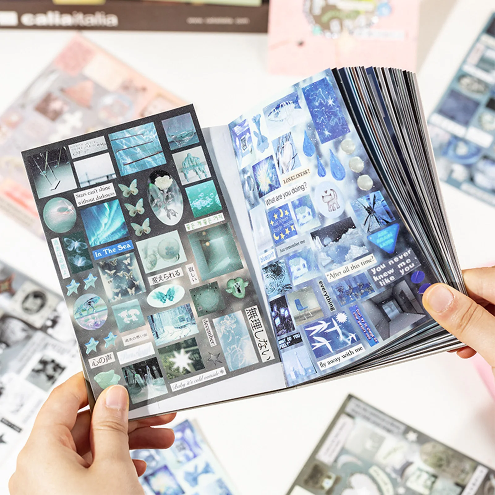 DIY Vintage Classic Sticker Book Ancient-Style Fantasy Craft Decorative Sticker for Water Bottle Laptop Phone Skateboard