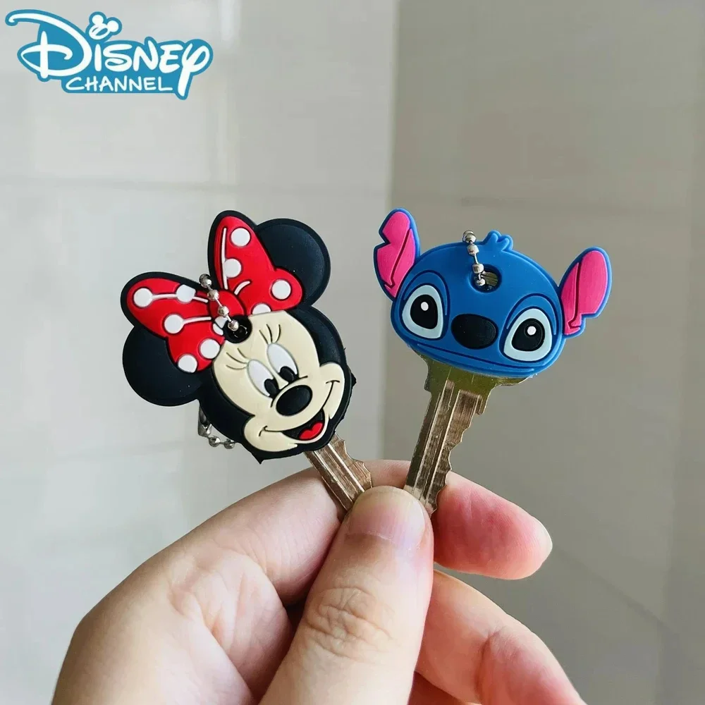 1 stks Stitch Key Case Anime Cartoon Leuke Hello Kitty Mickey Mouse Creatieve Kawaii Autosleutelhanger Versierd Hanger Verjaardagscadeau