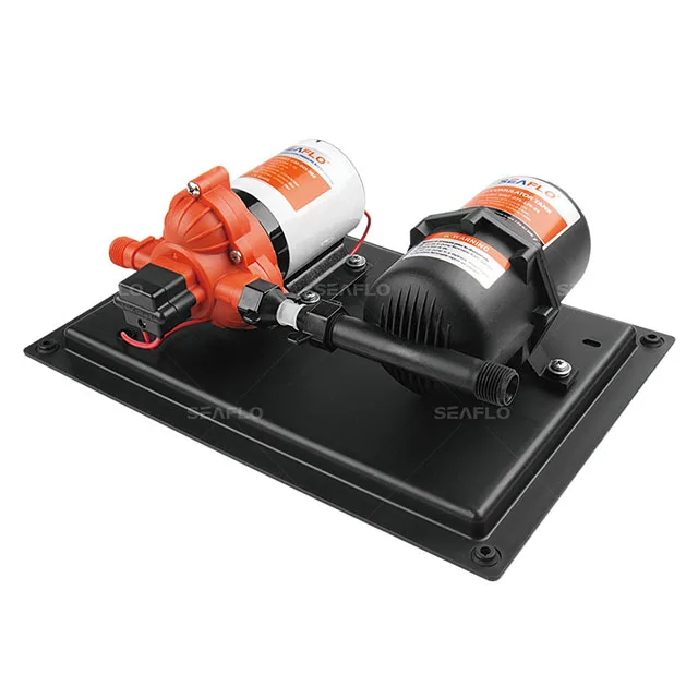 24V Water Pressure System Pump Kits 3.0 GPM Diaphragm Pressurized Water Pump With Low Pressure Accumulator Tank SystemATV&UTV