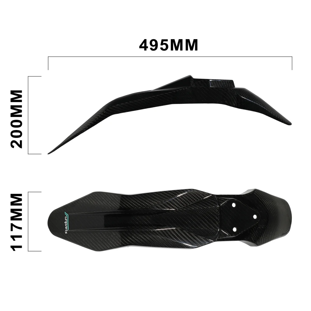 2026 FUNPARTS Real Carbon Fiber Front Fender for Talaria MX3 MX4