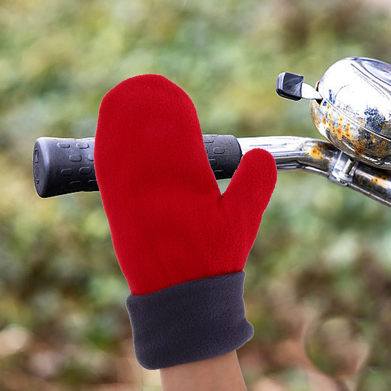 

Thickened Fleece Gloves Warm Childrens Couples Winter Thermal Toddler Baby Mittens Soft Durable Unisex Cycling Outdoor Gloves