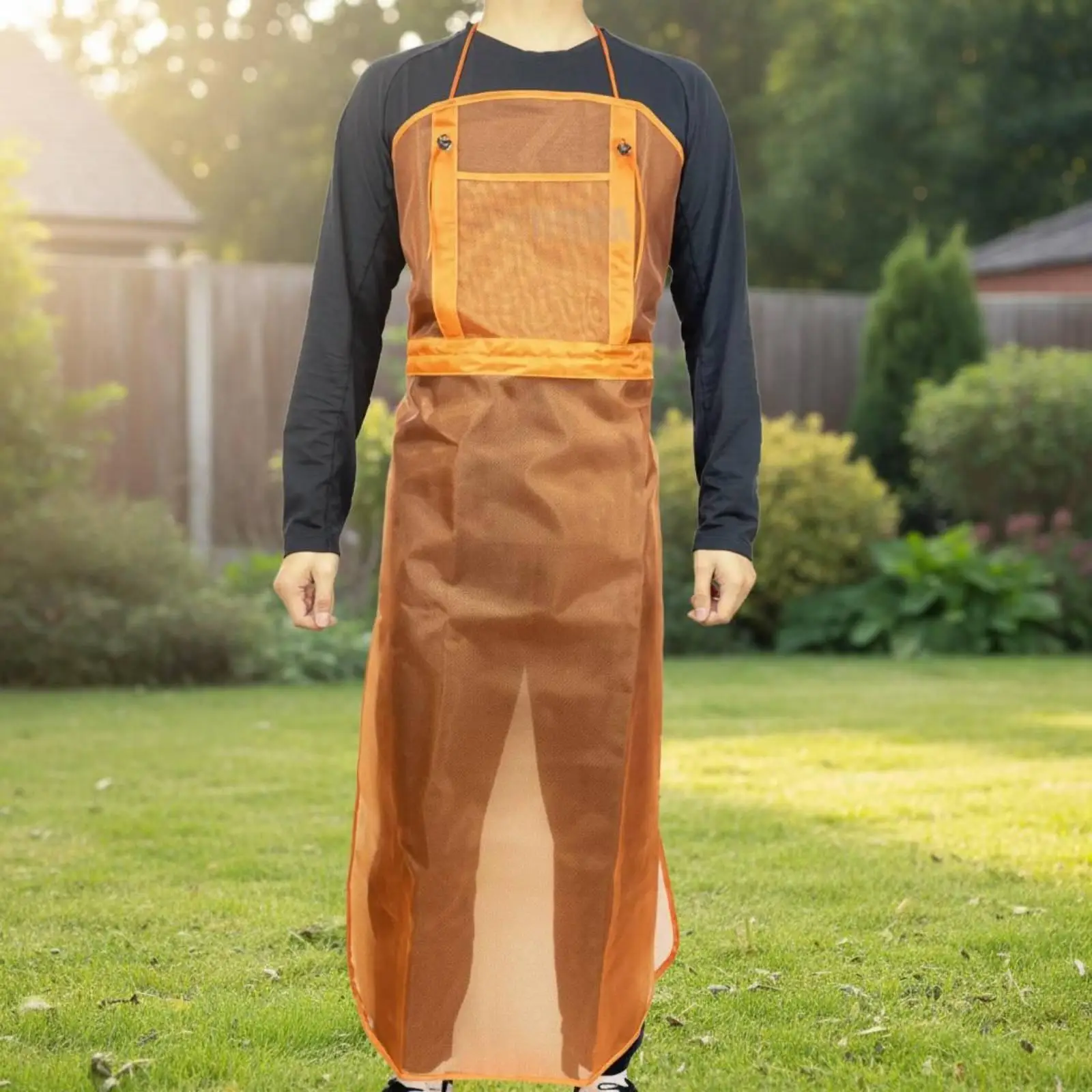 Mesh Mowing Apron Water-Resistant Grass Cutting Apron Easy to Wear Outdoor Gear for Women, Men, Gardening