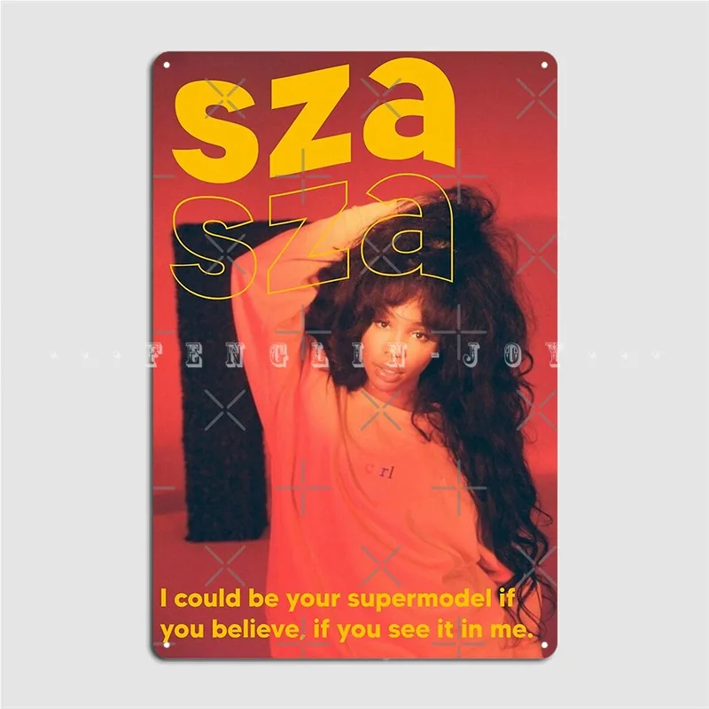 

Sza Collage Metal Sign Cinema Kitchen Garage Club Printing Plaques Tin Sign Poster