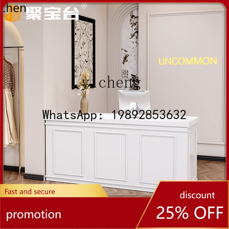 

YFY Bar Counter Cashier Counter Clothing Store French Lacquer Reception Counter