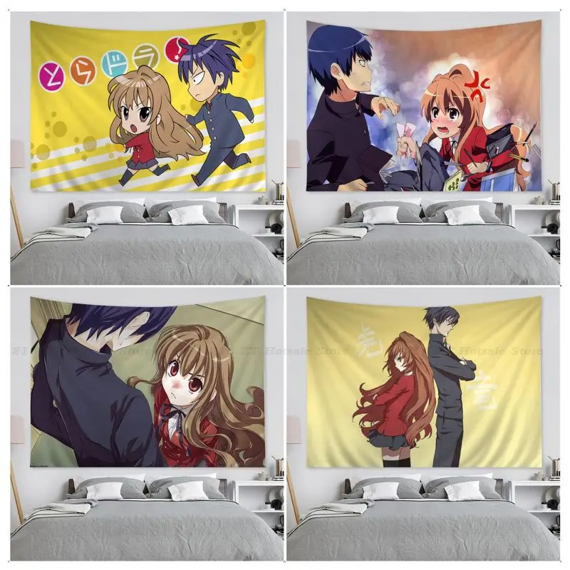 

Anime Toradora! Tapestry Tapestry Art Printing Indian Buddha Wall Decoration Witchcraft Bohemian Hippie INS Home Decor