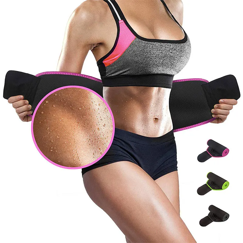 1PC Waist Trimmer Belt Weight Loss Sweat Band Wrap Fat Tummy Stomach Sauna Sweat Belt Waist Trainer For Women Men Neoprene