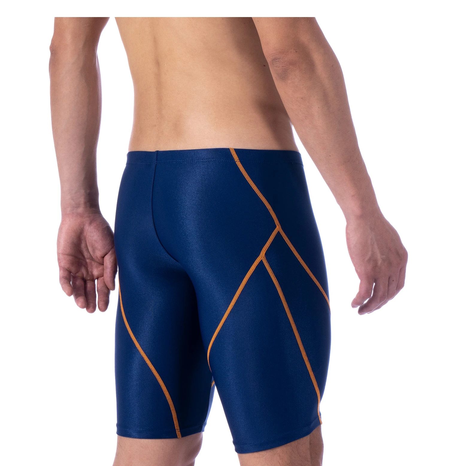 MY KILOMETER Professioneller Herren-Renn-Badeanzug, Störsender, PBT, langlebige, schnell trocknende Badehose für Trainings- und Wettkampf – Detail 9