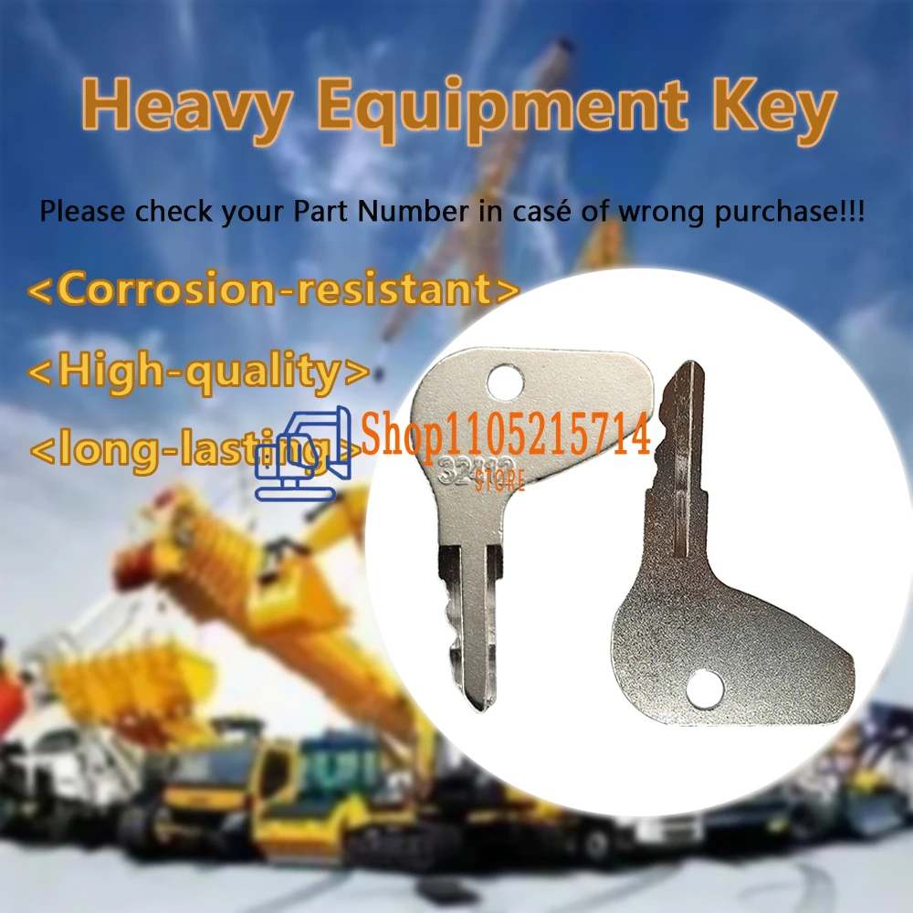 50/3/0/10/5/1PCS 32412 Ignition Keys H32412 35260-31852 for Kubota L G M Series and Mahindra Mitsubishi Tractors