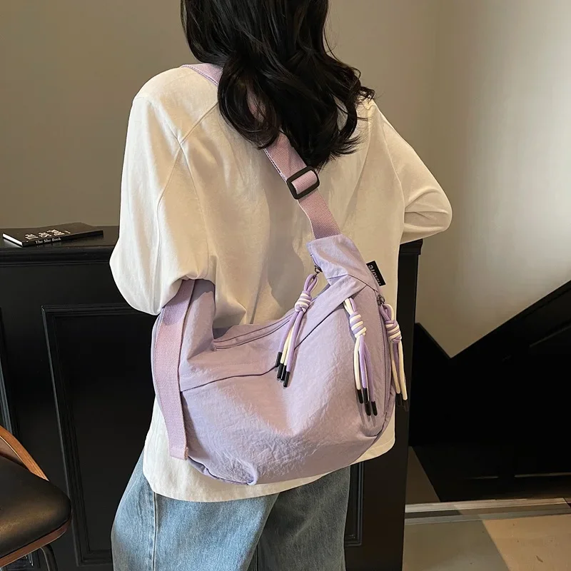 Neutral Messenger Bag Dumpling Large Capacity Commuter Bag 2026 New Ruiying Versatile Shoulder Backpack Men Dumpling Bag Women