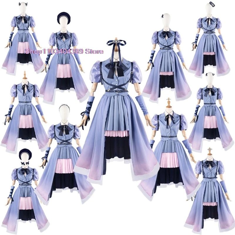 Anime Lovelive Liella 4th Anniversary Concert SJ Gorgeous Lovely Dress Cosplay Costume Halloween Party Role Play Lolita Dress