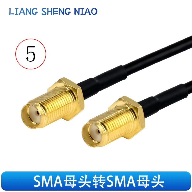 Imagem -05 - Linha rf Adaptador Cabo Sma para Sma Macho e Fêmea Cabeça Sma para Sma Antena Sinal Conexão Cabo de Extensão Rg174