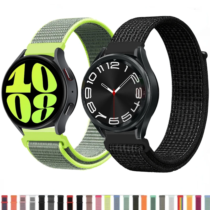 

22mm 20mm nylon strap For Samsung Galaxy watch 3 4 5 6 Amazfit GTR 4 3 Pro Breathable comfortable Wristband For Huawei GT2 3 Pro