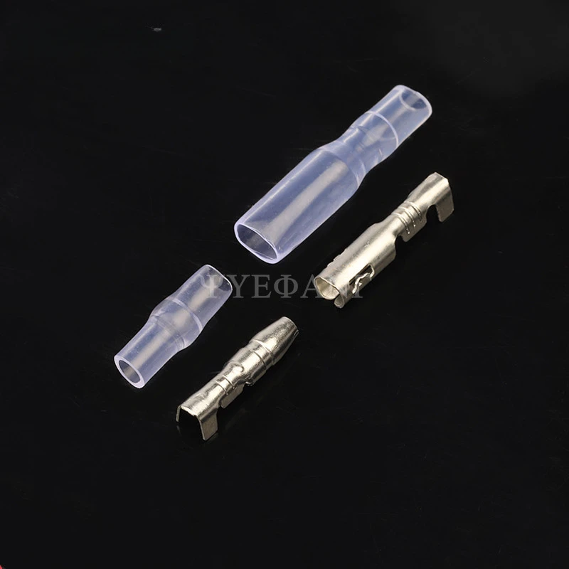 10set Car Auto Motorcycle Bullet Terminals 3.5mm Male Female Wire Bullet Crimp Connectors Terminal with Insulation Sheath