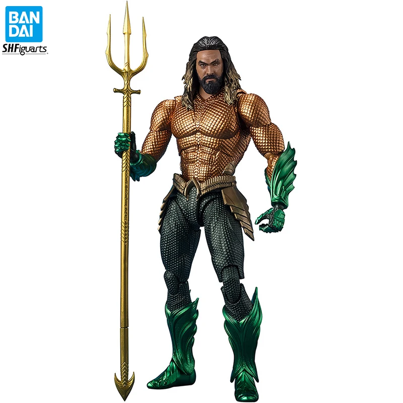 [In Stock] Bandai S.H.Figuarts Aquaman (The Lost Kingdom) 160 mm SHF Movie Anime Action Figure Nice Collectible Model Gift Toys