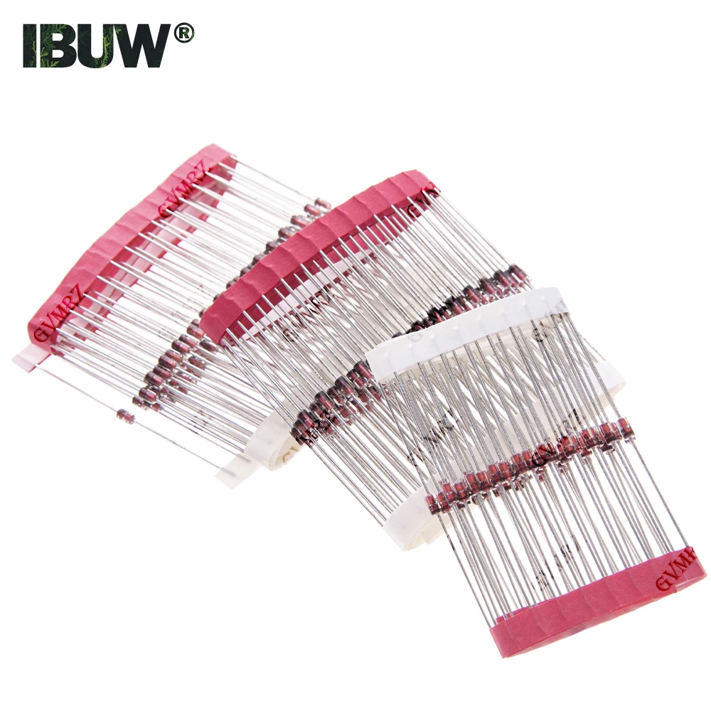 1W Zener-Diode 1N47 Serie 1N4727A 1N4728A 1N4729A 1N4730A 1N4731A Kit 4V3 3V 3V6 3V9 4V7 5V1 6V8