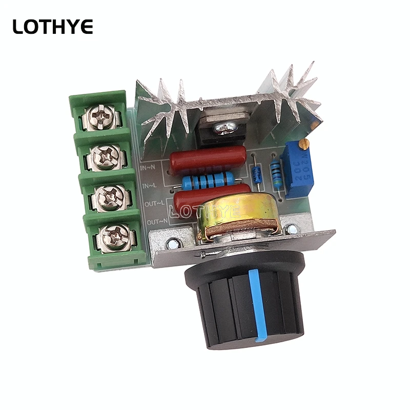 AC 220V 2000W SCR Voltage Regulator Dimming Dimmers Motor Speed Controller Thermostat Electronic Voltage Regulator Module