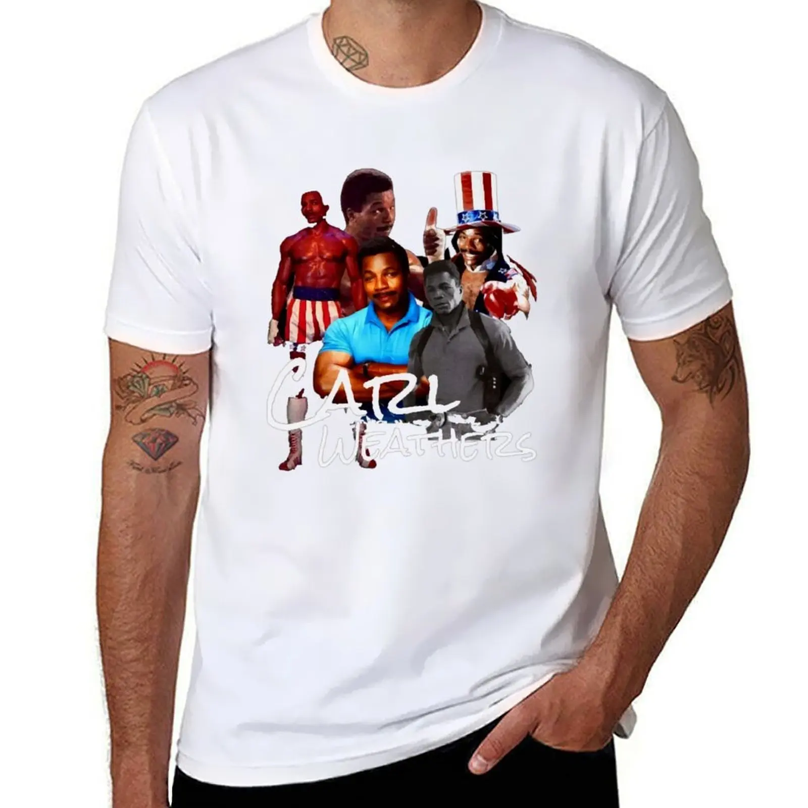 

Carl Weathers a Carl Weathers a Carl Weathers (8) T-Shirt man t shirt cotton t shirts for man graphic funny T-Shirt