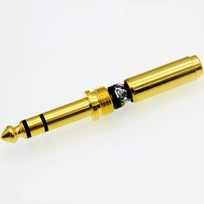1PC 6.5mm TRS Male 1/4 Inch to 2.5mm/3.5mm/4.4mm Balanced Female 6.35MM Gold Plating Connector Adapter