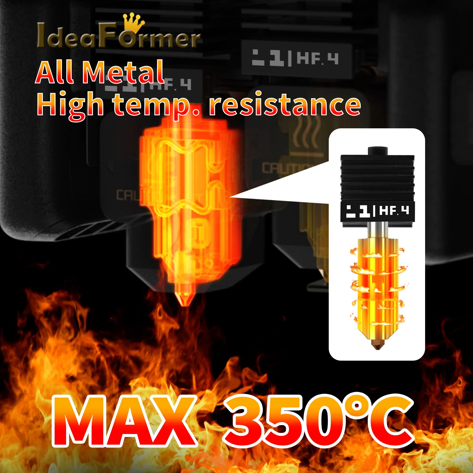 

H2d Hotend Highflow для лаборатории Bmabu H2D Hotend H2d для Bambulab Закаленная сталь Высококачественный горячий конец для H2d 3D Pinter Аксессуары