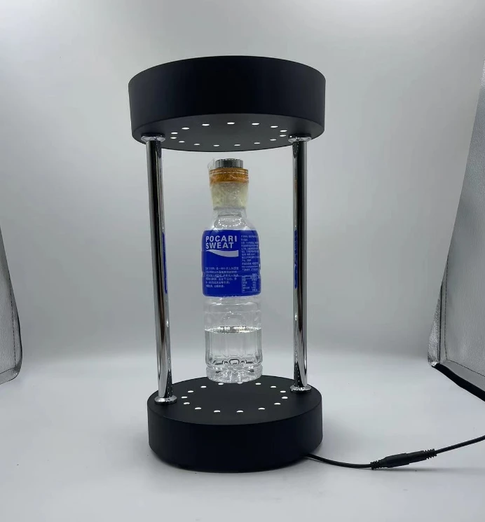 

Customize Magnetic Levitation Floating Bottle Can Drinks Display Stand