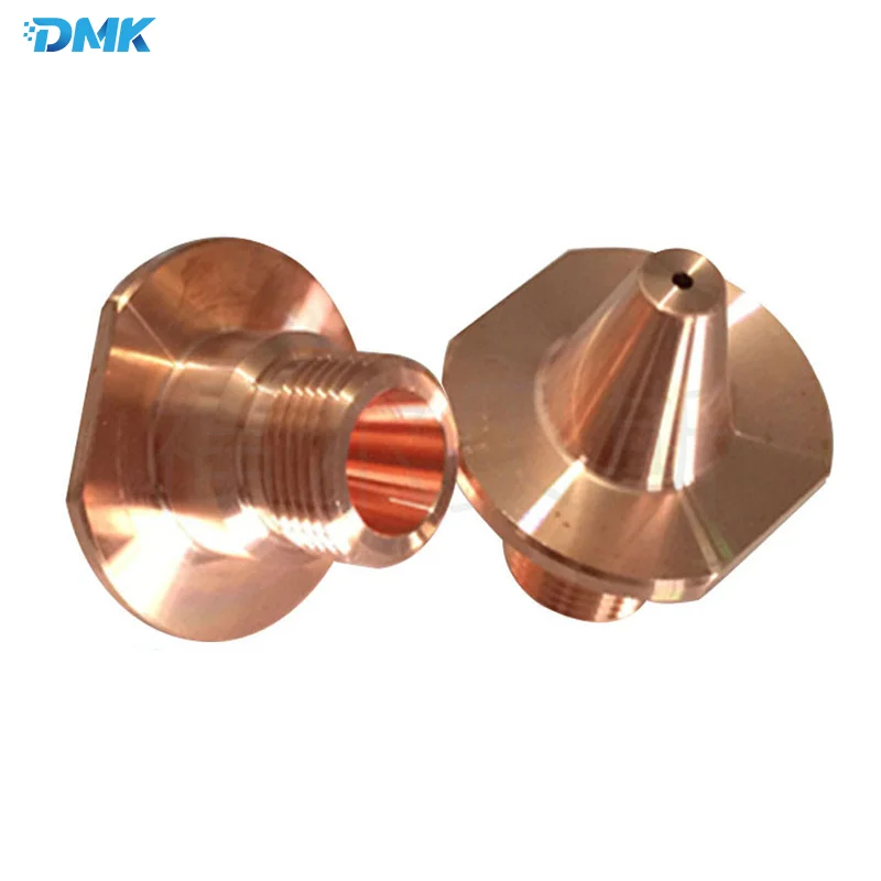 MAZAK Laser Cutting Nozzle 3D Chrome Plating Nozzles Fiber Laser Cutter Machine Accessories Copper Nozzle D25 H28 1.2/1.5/2.0mm