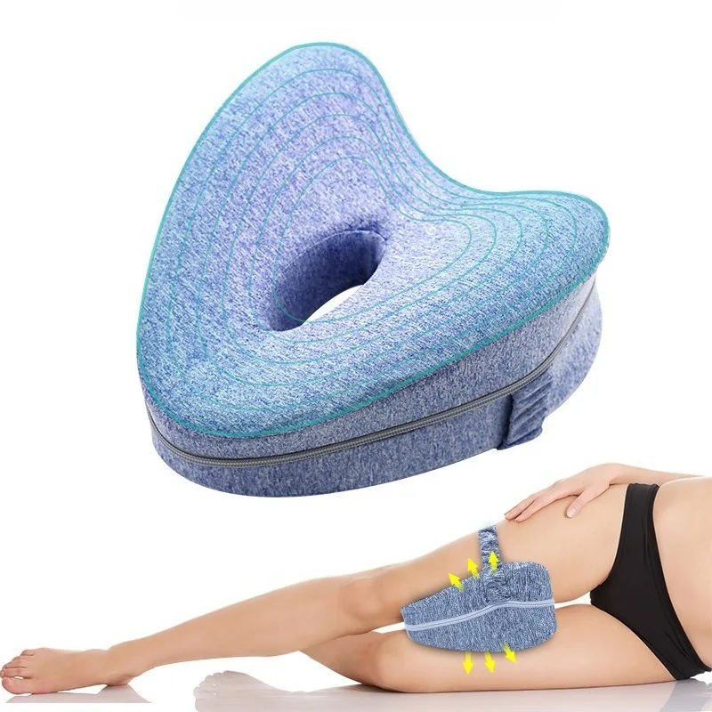 

Memory Cotton Leg Pillow Hollow Heart Pregnancy Side Sleeper Sciatica Orthopedic Sciatica Support Back Hip Relief Pillow For Bed